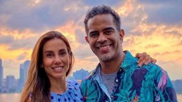 Jair Oliveira capricha na declaração de aniversário para a esposa, Tania Khalil - Arquivo Pessoal