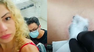 Ex Paquita Cátia Paganote faz tatuagem íntima entre as nádegas - Reprodução/ Instagram