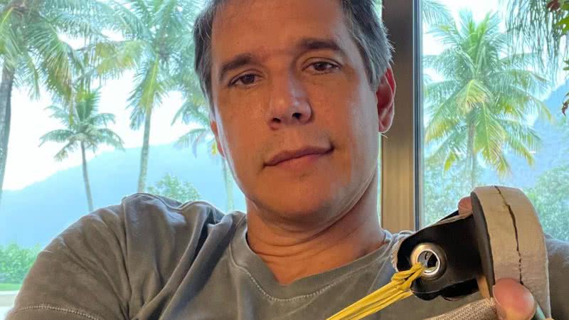 Márcio Garcia compartilhou seu processo de recuperação na web após passar por uma cirurgia - Reprodução/Instagram