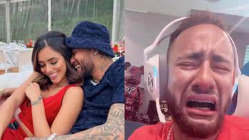 Neymar surge chorando após encontro com a namorada: "Olha quem chegou" - Reprodução/Instagram