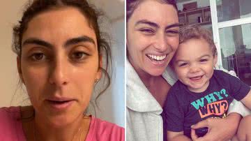 Esposa do Felipe Simas se desespera cuidando de filho doente: "Em meio ao caos" - Reprodução/Instagram