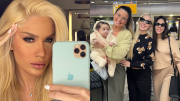 Karoline Lima retorna para o Brasil com sua filha carregada de bagagem - Reprodução/Instagram