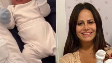 Mamãe de primeira viagem, Viviane Araújo flagra o filho sorrindo e se derrete; confira o vídeo - Reprodução/Instagram