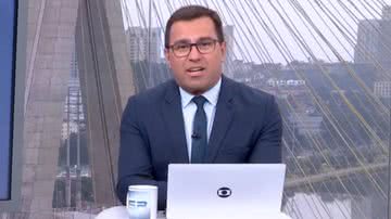 Rodrigo Bocardi se emociona ao falar de morte de amigo no 'Bom Dia SP' - Reprodução/TV Globo