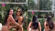 Gretchen e Andressa Ferreira exibem bumbum avantajado em dancinha de biquíni - Reprodução / Instagram