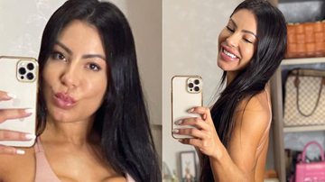 Andressa Miranda escandaliza com decote gigante em look colado - Instagram