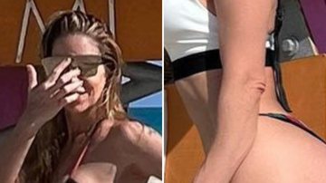 A atriz Danielle Winits curte dia de sol e exibe corpo sarado com biquíni PP: “Esquenta” - Reprodução/Instagram