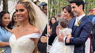 Bárbara Evans se casa com vestido luxuoso de princesa e filha participa da cerimônia - AgNews