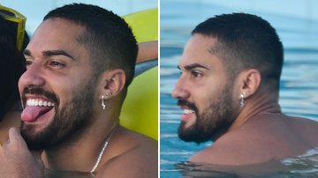 O ex-BBB Bil Araújo se diverte com cantora em piscina na 'Farofa da Gkay'; confira os cliques - Reprodução/AgNews