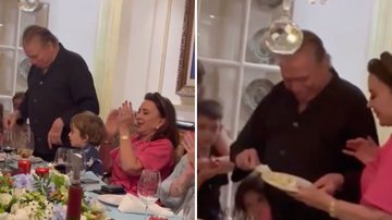 Bolo do aniversário de Silvio Santos vira piada nas redes sociais: "Rico não come?" - Reprodução/ Instagram
