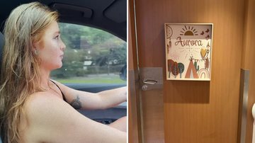 A modelo Cintia Dicker, esposa de Pedro Scooby, dirige até maternidade para dar à luz a primeira filha do casal; confira - Reprodução/Instagram