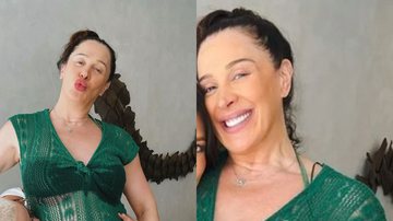 Claudia Raia recebe visita de casal de atrizes e ganha beijo na barriga: "Mamãe do ano" - Reprodução/Instagram