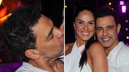 O cantor Zezé Di Camargo dá beijão e troca carinhos com Graciele Lacerda em show; confira imagens - Reprodução/AgNews