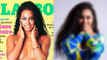 Ex-peoa Rosiane Pinheiro recria capa da Playboy mostrando o antes e depois - Reprodução/Instagram