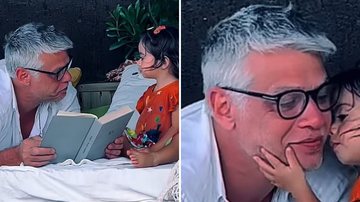 O ator Fábio Assunção ganha beijinhos da filha e fica admirado: "Qual dos dois está mais apaixonado?" - Reprodução/Instagram