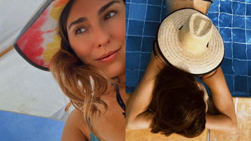 De biquíni PP, Fernanda Paes Leme faz bumbum flutuar em banho de piscina: “Sereia” - Instagram