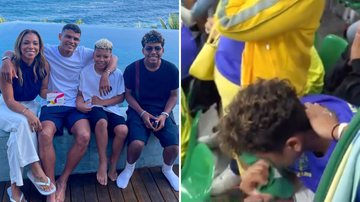 Filho de Thiago Silva cai no choro após derrota do Brasil e mãe lametna: "Foi bom enquanto durou" - Reprodução/Instagram