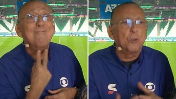 Galvão Bueno minimiza derrota do Brasil na Copa: "Uma vitória não resolve os problemas de um país" - Reprodução/ TV Globo