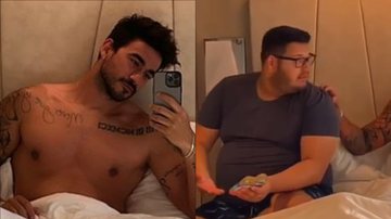 Sem camisa, ex-BBB Gui Napolitano surge na cama com Victor Hugo e atiça: "Saudade" - Reprodução/Instagram
