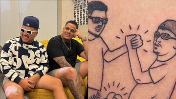 Apresentadores tatuam os próprios pênis entrelaçados para eternizar amizade: "União" - Reprodução/Instagram