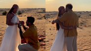 Juju Salimeni é pedida em casamento no meio do deserto em Dubai: "Estamos noivos" - Reprodução/Instagram