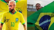 Neymar faz aparição minutos antes de jogo decisivo contra a Croácia e fãs reagem: "Classificação" - Reprodução/Perna designer e Reprodução/Instagram