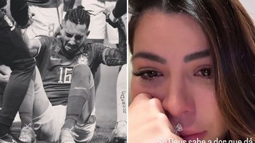 Noiva de Alex Telles, Vitoria Telles, fica aos prantos após lesão do jogador: "Sem palavras" - Reprodução/Instagram