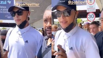 Pabllo Vittar se irritou com um seguidor ao ter seu braço puxado em um aeroporto - Reprodução/Instagram