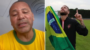Mesmo sem a chance do hexa, pai de Neymar comemora gol histórico: "Os maiores artilheiros" - Reprodução/Instagram