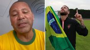 Mesmo sem a chance do hexa, pai de Neymar comemora gol histórico: "Os maiores artilheiros" - Reprodução/Instagram