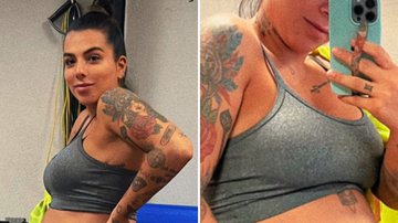 Grávida de produção independente, filha de Maurício Mattar mostra barrigão tatuado: "Eu e ele" - Reprodução/ Instagram