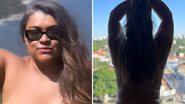 Só de calcinha, Preta Gil exibe corpo natural enquanto faz topless na janela: "Livre" - Reprodução/Instagram