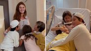 O surfista Pedro Scooby leva filhos ao hospital para visitar a madrasta e a irmã, Aurora; confira - Reprodução/Instagram