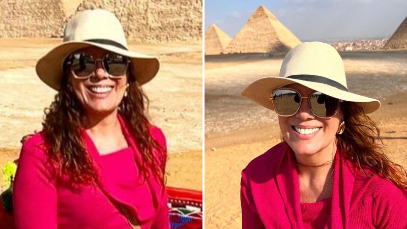 A apresentadora Regina Volpato aposta em look confortável para visitar pirâmides no Egito: "Encantada" - Reprodução/Instagram