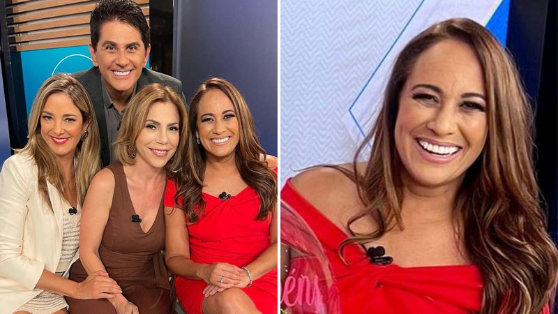 A apresentadora Renata Alves ganha surpresa de aniversário da equipe 'Hoje em Dia': "Presente precioso" - Reprodução/Instagram