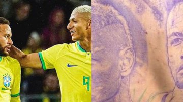 Richarlison é detonado após tatuar rosto de Neymar nas costas: "Tá de sacanagem" - Reprodução\Instagram