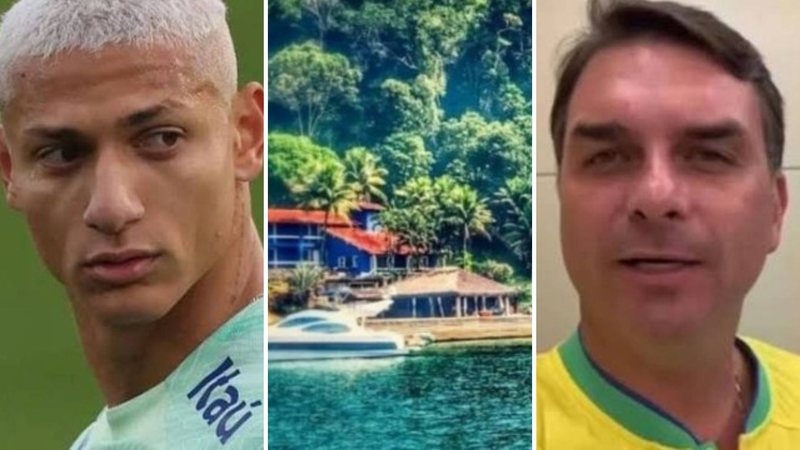 Richarlison disputa mansão de R$ 10 milhões em ilha com melhor amigo de Flávio Bolsonaro - Reprodução/ Instagram