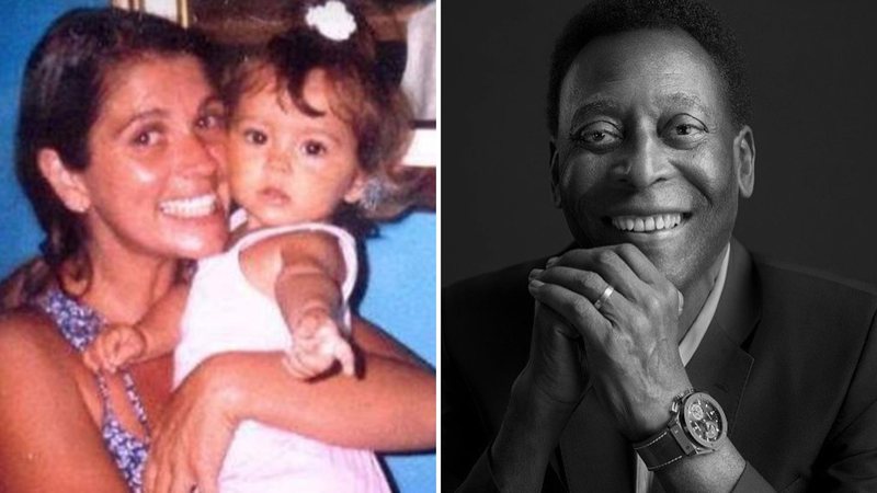 A atriz Tássia Camargo revela que Pelé a ajudou superar morte da filha de 2 anos: "Foi o que fiz" - Reprodução/Facebook/Instagram