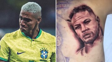 Tatuador defende desenho de Neymar em Richarlison que virou piada: "Arte não tem padrão" - Reprodução/ Instagram