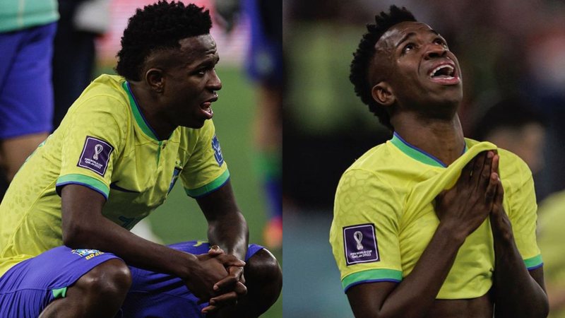 Desolado, Vini Jr. pede desculpas por derrota na Copa do Mundo e chora: "Frustração" - Reprodução/Instagram