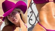 A influenciadora Virgínia Fonseca renova bronzeado com biquíni minúsculo e chapéu de cowboy: "Agro Girl" - Reprodução/Instagram