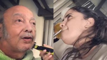 Viúva de Erasmo Carlos resgata vídeo fazendo a barba do cantor e lamenta: "Faz falta" - Reprodução/Instagram