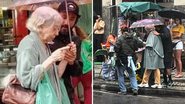 Aos 93 anos, Fernanda Montenegro enfrenta chuva para gravar filme 'Dona Vitória' - Reprodução/Globo/Jane Ribeiro/Instagram/