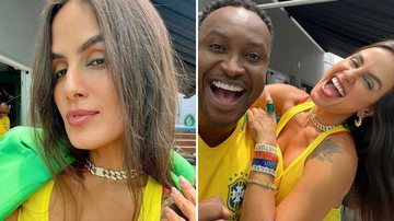 Comemorando a Copa, Carol Peixinho ostenta decotão ao lado de Thiaguinho e fãs babam: "Gata" - Reprodução/Instagram