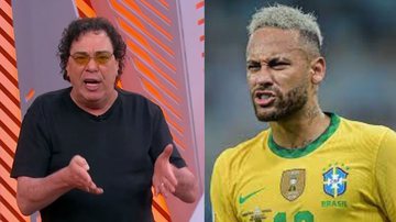 Casagrande detona jogadores e culpa Neymar por possível perda na Copa: "Celebridade" - Reprodução/ Rede Globo e Reprodução/Thiago Ribeiro