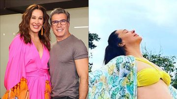 Só de biquíni, Claudia Raia coloca barrigão para jogo e marido baba: "Meu amor" - Reprodução/Instagram