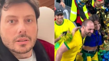 Danilo Gentili não poupou nas críticas a Eduardo Bolsonaro ao descobrir que o político está no Catar para ver jogos do Brasil na Copa - Reprodução/Instagram