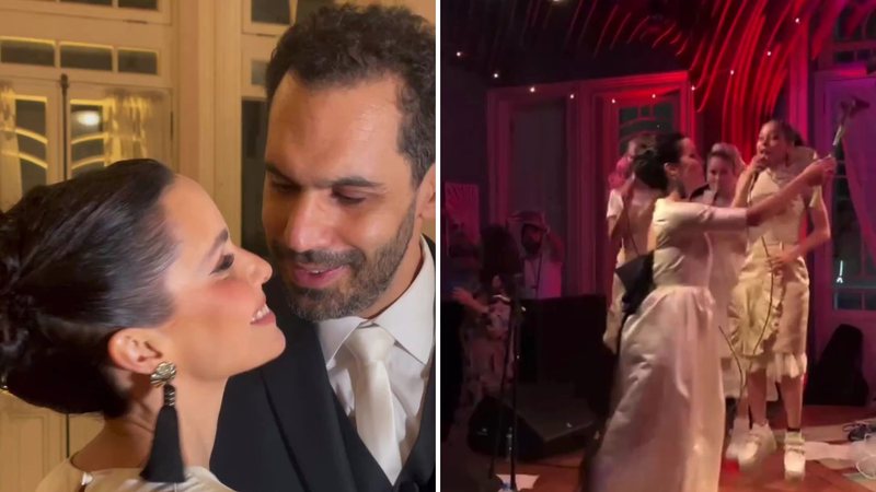 A atriz Débora Falabella mostra detalhes de casamento com Fernando Fraiha: "Cerimônia maluca" - Reprodução/Instagram