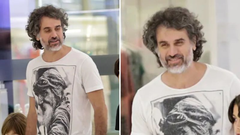 O ator Eriberto Leão faz rara aparição ao lado de seus filhos em shopping no Rio; veja - Reprodução/AgNews