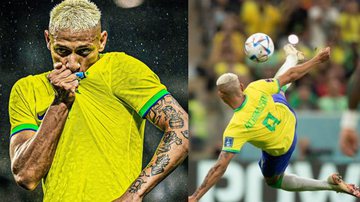 Protagonista da Copa, Richarlison ajudou fã com tratamento de doença: "É diferenciado" - Reprodução/ Instagram e Reprodução/Globo